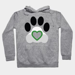 Pride Paw: Demiromantic Pride Hoodie